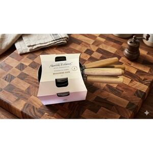 Hearth & Hand Stainless steel and Wood Measuring Cups 5 piece
